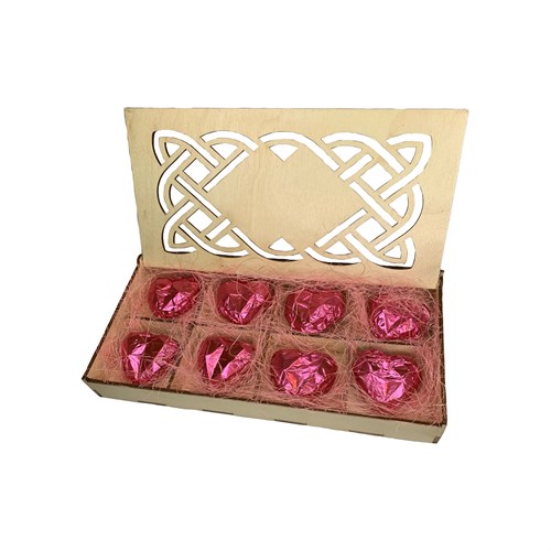 Конфеты из верблюжьего молока в шкатулке - Розовый шоколад сердце  Limited Edition- 8 шт - фото 8296